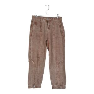 POL Brown High Waist Corduroy Pants Snap Cuff Size Large